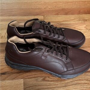 Abeo Dark Brown Leather Sneakers